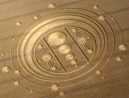 Windmill Hill, Wiltshire crop circle, aerial photo 5