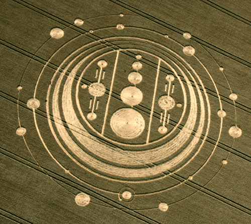 Windmill Hill, Wiltshire crop circle, aerial photo 8