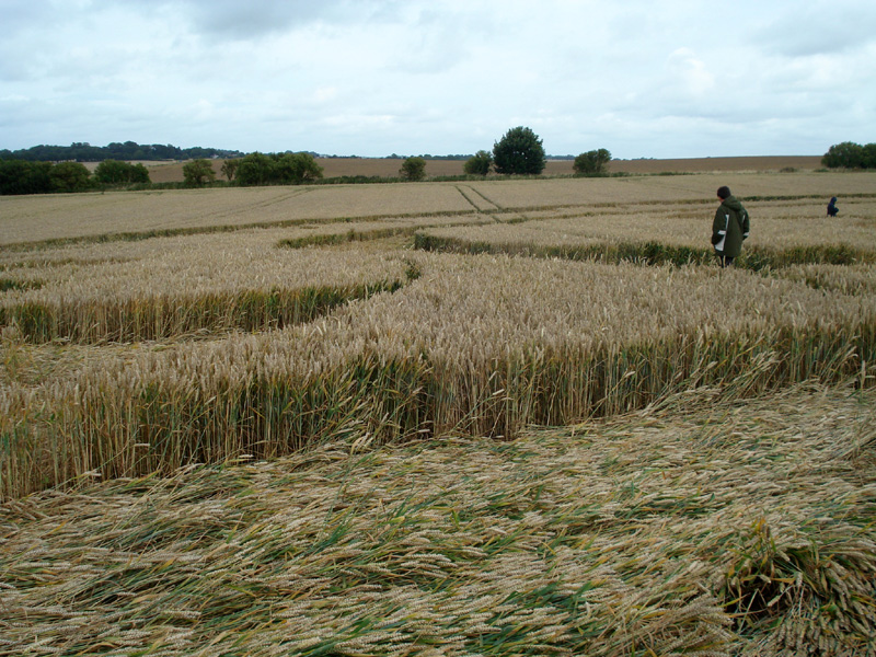 Winterbourne Bassett, Wiltshire crop circle, aerial photo 11