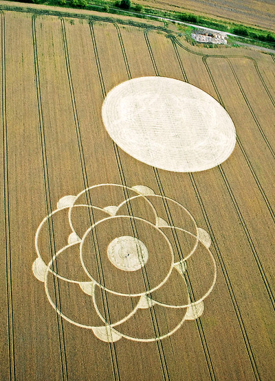 Winterbourne Bassett, Wiltshire crop circle, aerial photo 14