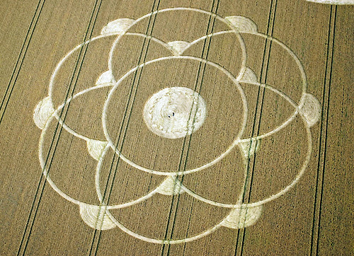Winterbourne Bassett, Wiltshire crop circle, aerial photo 13