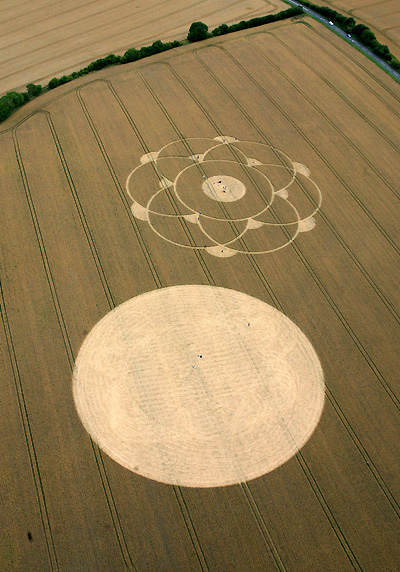 Winterbourne Bassett, Wiltshire crop circle, aerial photo 17