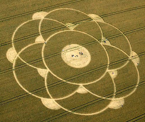 Winterbourne Bassett, Wiltshire crop circle, aerial photo 16