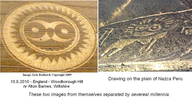 Crop Circle atWoodborough Hill, Wiltshire crop circle, aerial photo 21