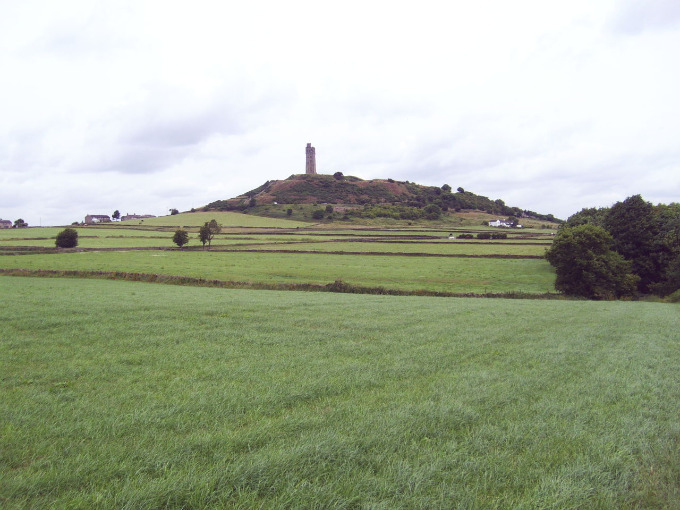 Castle Hill, Yorkshire crop circle, aerial photo 48