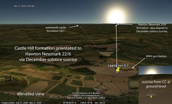 Castle Hill, Yorkshire crop circle, aerial photo 43