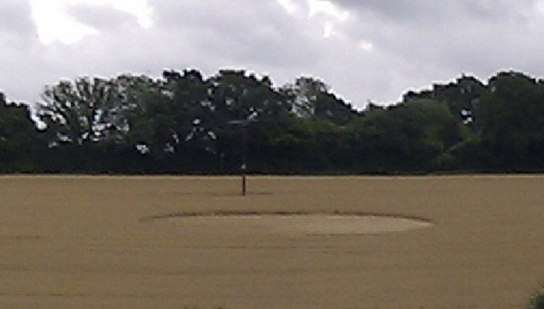 Cliddesden, Hampshire crop circle, aerial photo 2