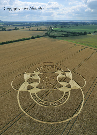 East Field, Wiltshire crop circle, aerial photo 8