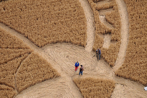 East Field, Wiltshire crop circle, aerial photo 7