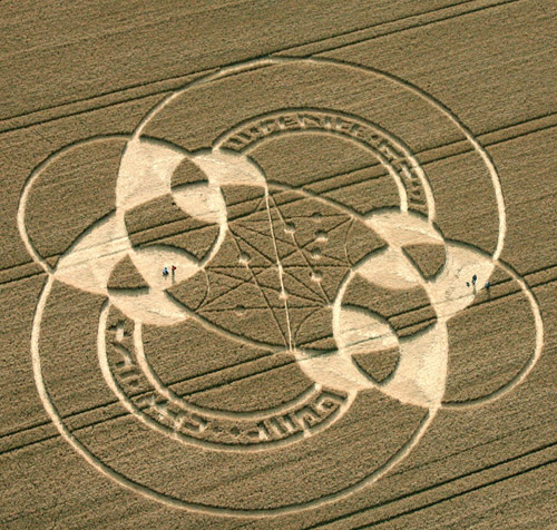 East Field, Wiltshire crop circle, aerial photo 9