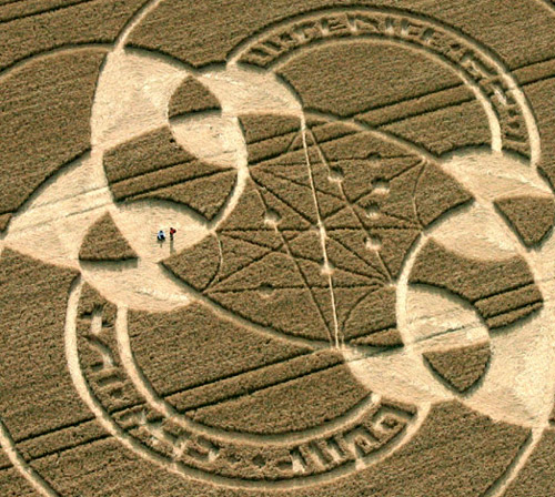 East Field, Wiltshire crop circle, aerial photo 10