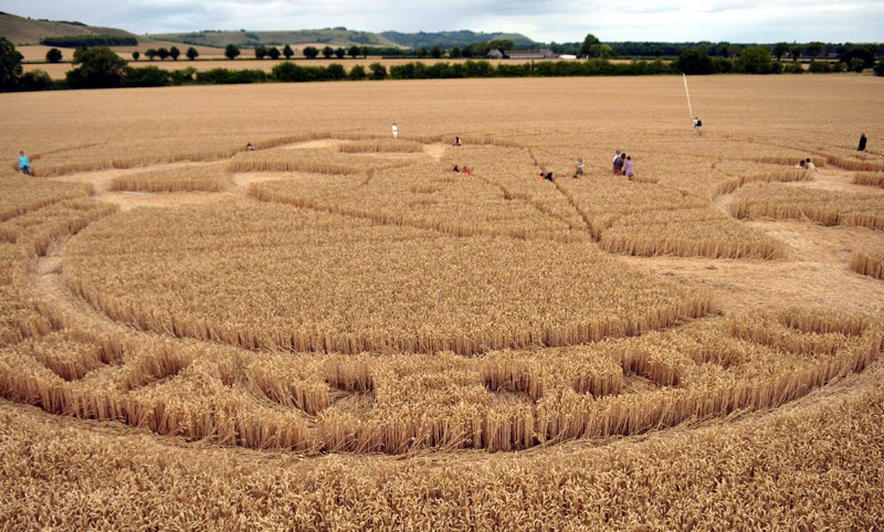 East Field, Wiltshire crop circle, aerial photo 23