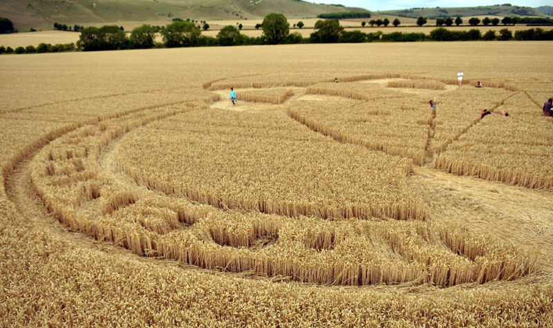 East Field, Wiltshire crop circle, aerial photo 22