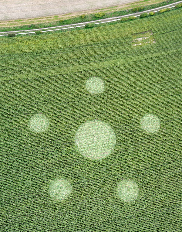 Hill Barnl, Wiltshire crop circle, aerial photo 8