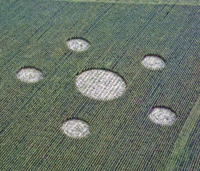 Hill Barnl, Wiltshire crop circle, aerial photo 5