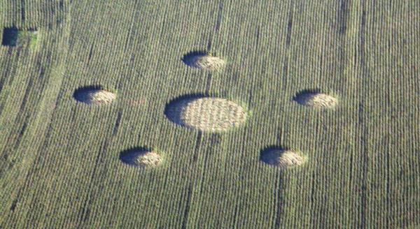 Hill Barnl, Wiltshire crop circle, aerial photo 7