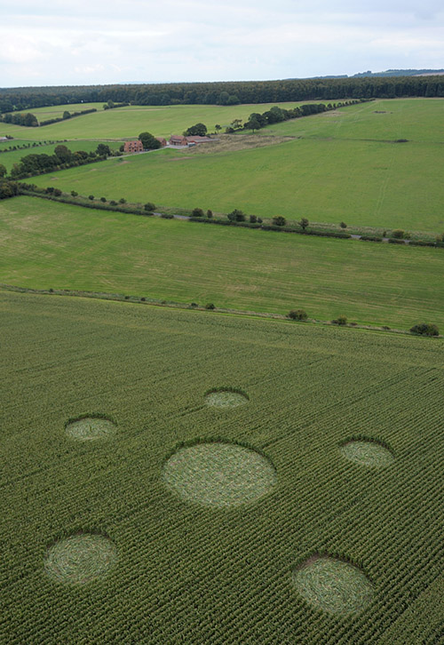 Hill Barnl, Wiltshire crop circle, aerial photo 3