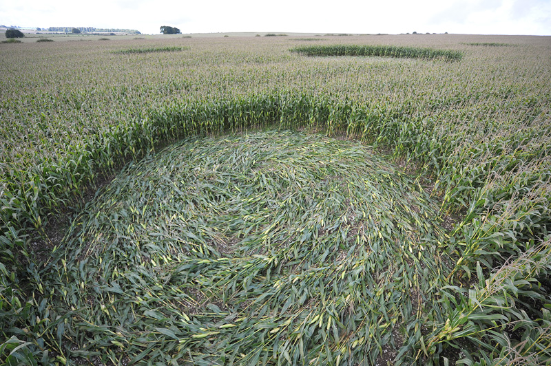 Hill Barnl, Wiltshire crop circle, aerial photo 15