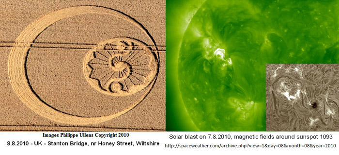 Stanton Bridge, Wiltshire crop circle, aerial photo 21