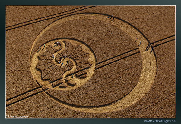 Stanton Bridge, Wiltshire crop circle, aerial photo 5