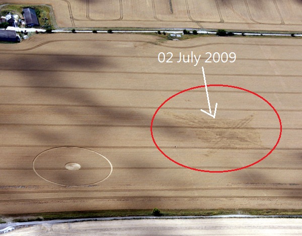 Stanton St. Bernard, Wiltshire crop circle, aerial photo 6