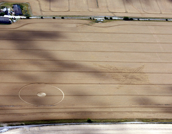 Stanton St. Bernard, Wiltshire crop circle, aerial photo 4