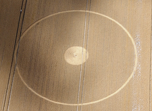 Stanton St. Bernard, Wiltshire crop circle, aerial photo 5