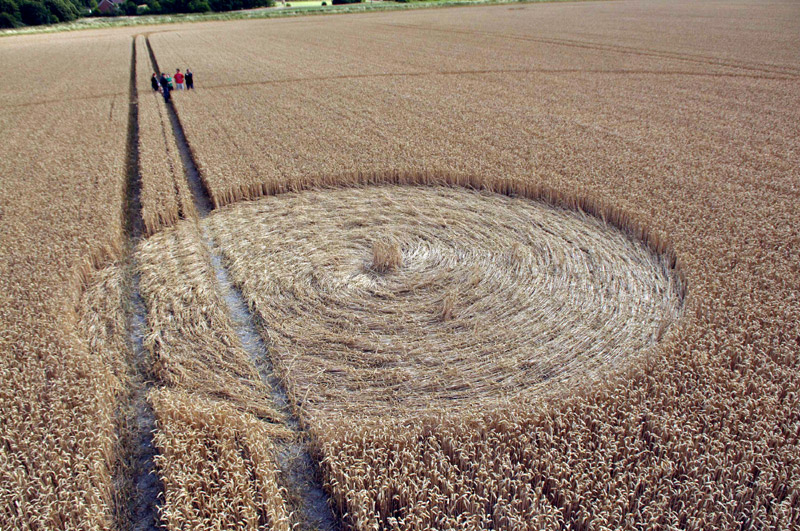 Stanton St. Bernard, Wiltshire crop circle, aerial photo 14
