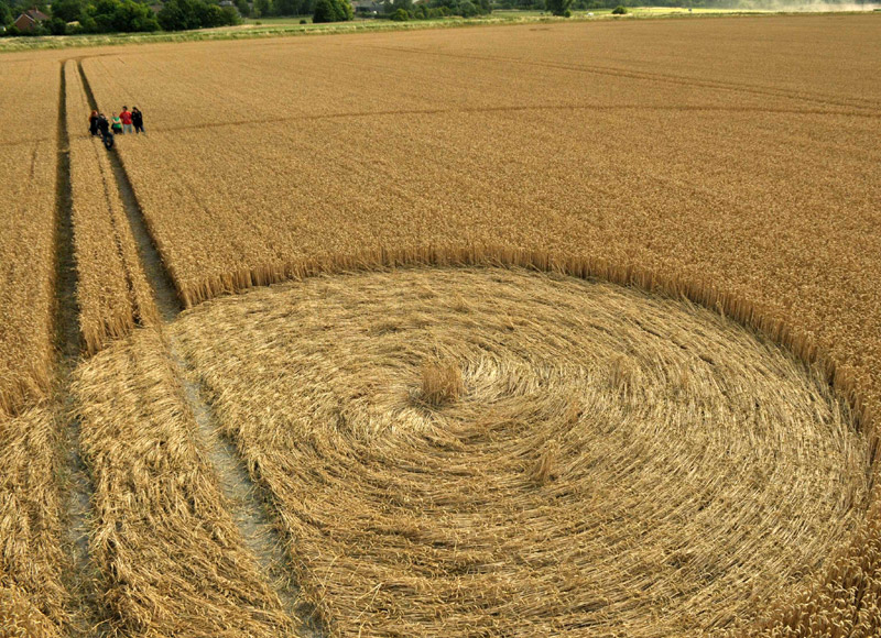 Stanton St. Bernard, Wiltshire crop circle, aerial photo 15