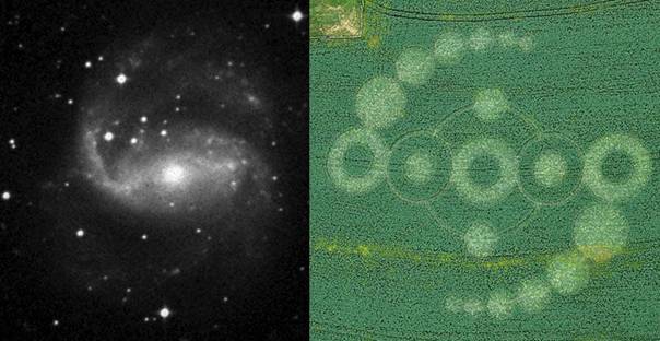 Stoney Littleton Long Barrow, Somerset crop circle, aerial photo 37