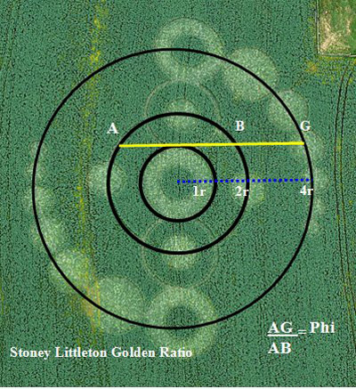 Stoney Littleton Long Barrow, Somerset crop circle, aerial photo 43