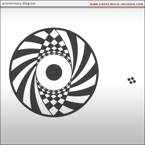 Ufton, Warwickshire crop circle, aerial photo 26