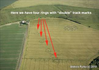 Ufton, Warwickshire crop circle, aerial photo 12