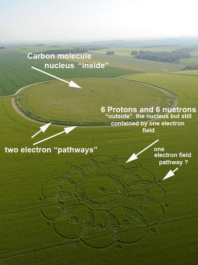 Ufton, Warwickshire crop circle, aerial photo 13