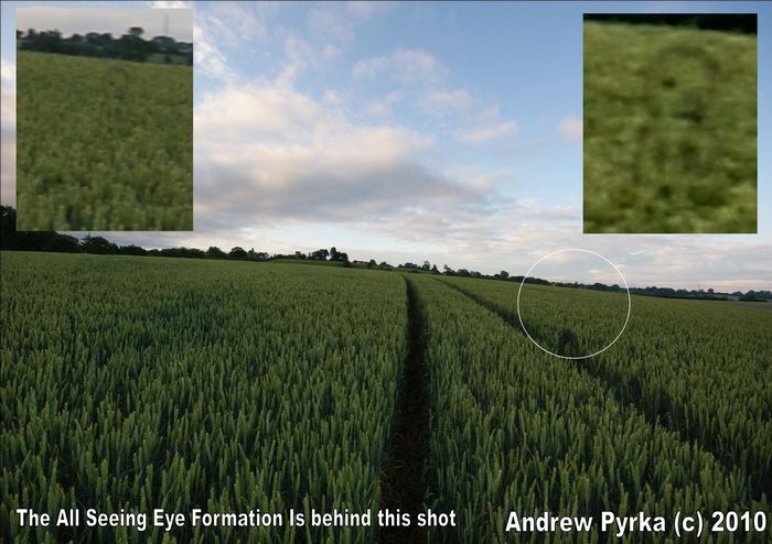 Ufton, Warwickshire crop circle, aerial photo 60