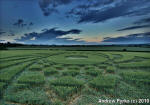 Ufton, Warwickshire crop circle, aerial photo 62