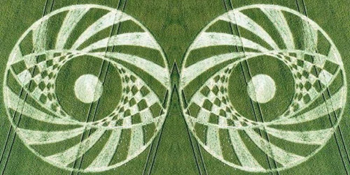 Ufton, Warwickshire crop circle, aerial photo 18