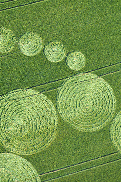 Walbury Hill, Berkshire crop circle, aerial photo 9