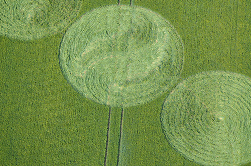 Walbury Hill, Berkshire crop circle, aerial photo 8