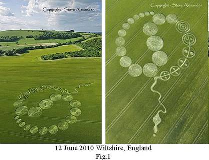 Walbury Hill, Berkshire crop circle, aerial photo 15