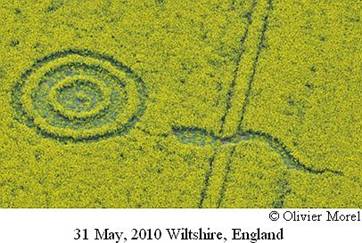 Walbury Hill, Berkshire crop circle, aerial photo 21