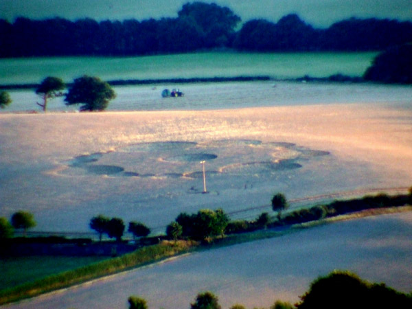 Wentworth Castle, Nr Barnsley crop circle, aerial photo 5