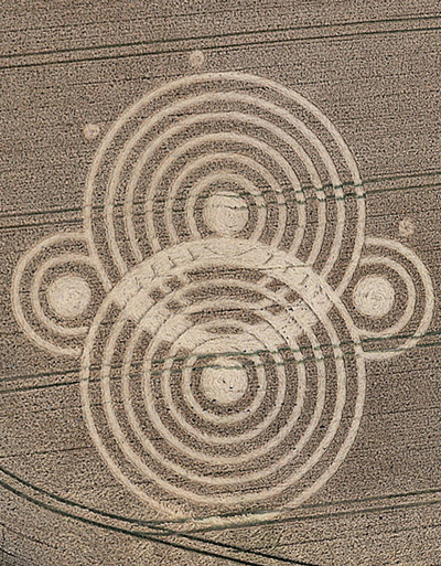 Woolaston Grange, Gloucestershire crop circle, aerial photo 4