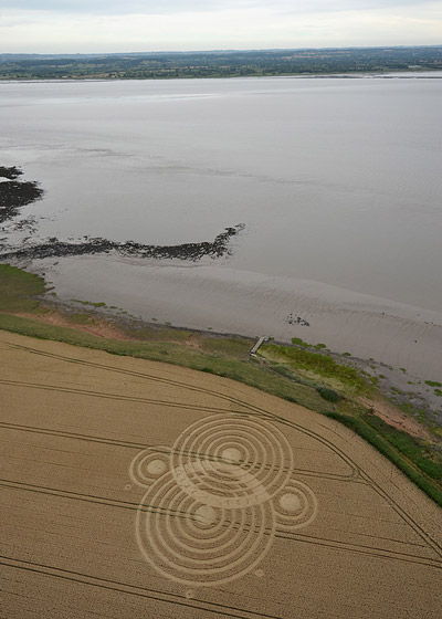 Woolaston Grange, Gloucestershire crop circle, aerial photo 8