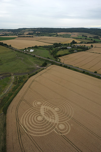 Woolaston Grange, Gloucestershire crop circle, aerial photo 36
