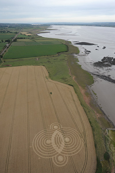 Woolaston Grange, Gloucestershire crop circle, aerial photo 65