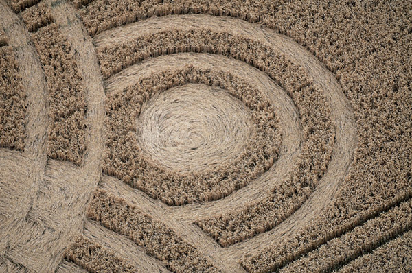 Woolaston Grange, Gloucestershire crop circle, aerial photo 46