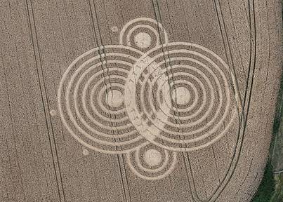 Woolaston Grange, Gloucestershire crop circle, aerial photo 33