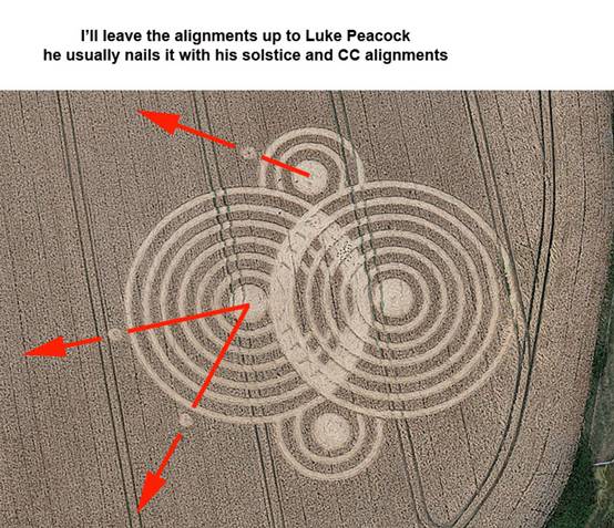 Woolaston Grange, Gloucestershire crop circle, aerial photo 15