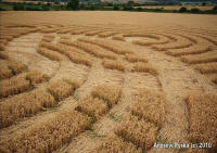 Woolaston Grange, Gloucestershire crop circle, aerial photo 77